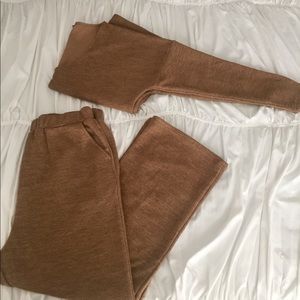 New XXL 2 Piece Wide leg lounge set v neck top